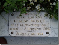 Monet Inscription